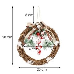 Рождественская декорация Венок цена и информация | Рождественское украшение CA1031, 10 см | pigu.lt