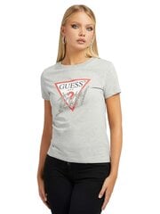 Marškinėliai moterims Guess 50407, pilki цена и информация | Футболка женская | pigu.lt