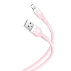 XO cable NB212 USB - Lightning 1,0 m 2,1A pink цена и информация | Кабели и провода | pigu.lt