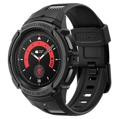 Spigen RUGGED ARMOR "PRO" GALAXY Watch 5 PRO (45 MM) BLACK цена и информация | Аксессуары для смарт-часов и браслетов | pigu.lt