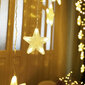Žvaigždžių girlianda, užuolaida 4m 136 LED цена и информация | Girliandos | pigu.lt