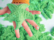 Kinetinis smėlis Tuban, 1kg, žalias цена и информация | Lavinamieji žaislai | pigu.lt