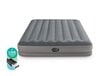 Pripučiamas čiužinys Intex Queen Dura-Beam Prestige su USB pompa, 152x203x30 cm, pilkas цена и информация | Pripučiami čiužiniai ir baldai | pigu.lt