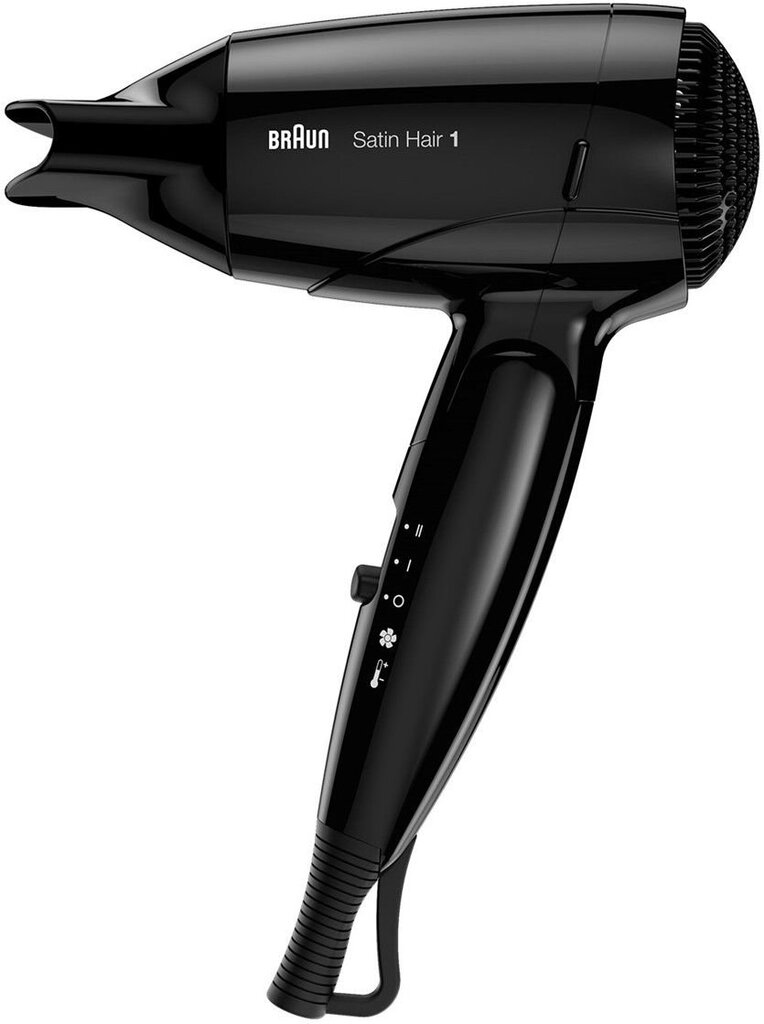 Braun Satin Hair 1 Style&Go HD130 цена и информация | Plaukų džiovintuvai | pigu.lt