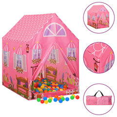 Žaidimų palapinė su 250 kamuoliukų, rožinė, 69x94x104cm kaina ir informacija | Vaikų žaidimų nameliai | pigu.lt