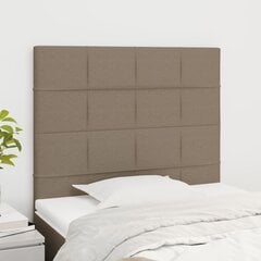 Galvūgaliai, Audinys, 2vnt., 90x5x78/88cm, taupe spalva kaina ir informacija | Lovos | pigu.lt