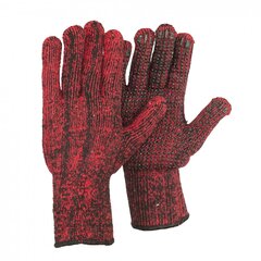 Зимние вязаные рабочие перчатки с ПВХ точками цена и информация | Рабочие перчатки | pigu.lt