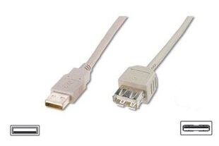 Assmann AK-300202-050-E, USB-A M/F, 5 m kaina ir informacija | Kabeliai ir laidai | pigu.lt