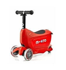 Triratis paspirtukas Micro Mini2go Deluxe - Red kaina ir informacija | Paspirtukai | pigu.lt