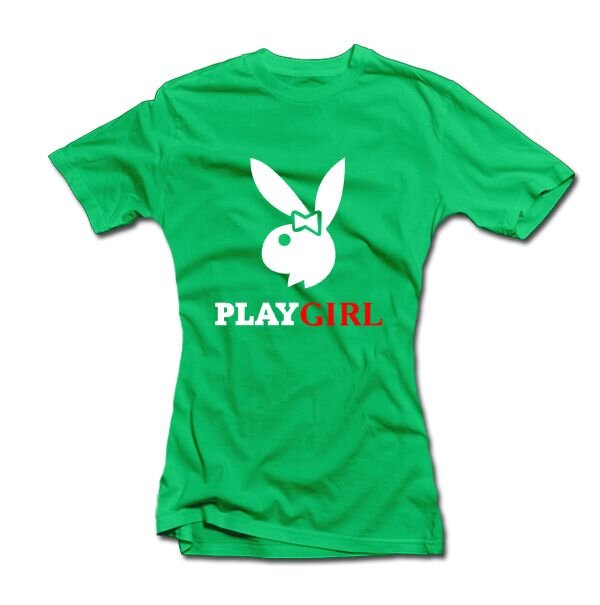 Moteriški marškinėliai "PLAY GIRL" kaina ir informacija | Originalūs marškinėliai | pigu.lt