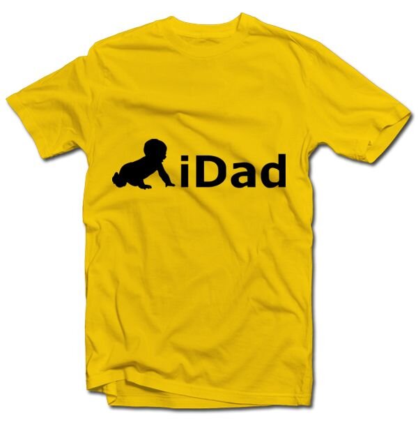 Marškinėliai "iDad" kaina ir informacija | Originalūs marškinėliai | pigu.lt