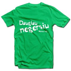 Marškinėliai "Daugiau negersiu" цена и информация | Оригинальные футболки | pigu.lt