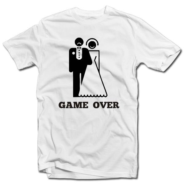 Marškinėliai "GAME OVER" kaina ir informacija | Originalūs marškinėliai | pigu.lt