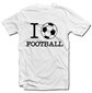 Marškinėliai "I love football" цена и информация | Originalūs marškinėliai | pigu.lt