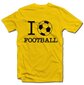 Marškinėliai "I love football" kaina ir informacija | Originalūs marškinėliai | pigu.lt