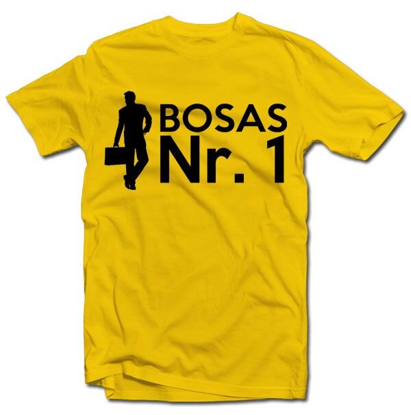 Marškinėliai "Bosas NR 1" kaina ir informacija | Originalūs marškinėliai | pigu.lt