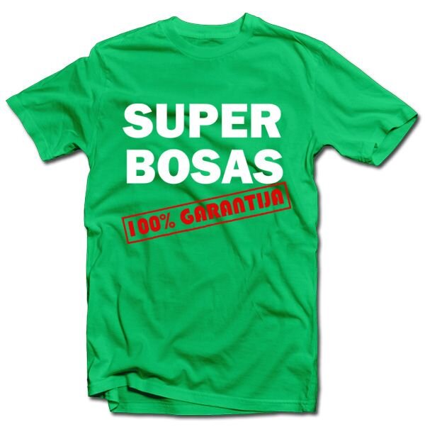 Marškinėliai "SUPER BOSAS" kaina ir informacija | Originalūs marškinėliai | pigu.lt