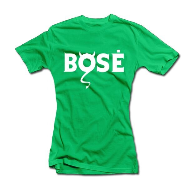 Moteriški marškinėliai "BOSĖ" kaina ir informacija | Originalūs marškinėliai | pigu.lt
