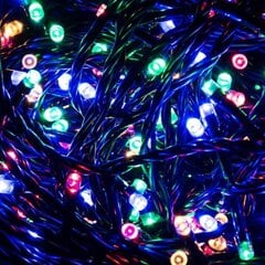 100 LED girlianda, Įvairių spalvų kaina ir informacija | Girliandos | pigu.lt