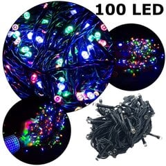 100 LED girlianda, Įvairių spalvų kaina ir informacija | Girliandos | pigu.lt