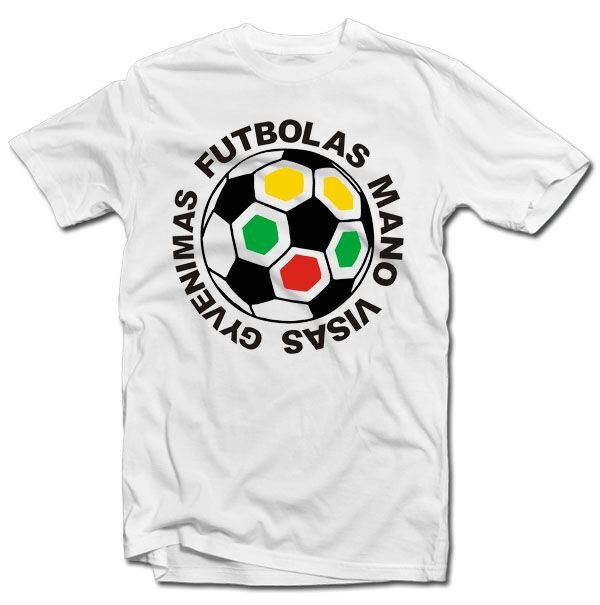 Marškinėliai "Futbolas mano gyvenimas" цена и информация | Originalūs marškinėliai | pigu.lt