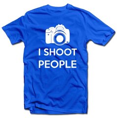 Marškinėliai "I shoot people" kaina ir informacija | Originalūs marškinėliai | pigu.lt