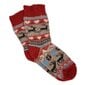 Vilnonės kojinės moterims Kalėdų senio pasaka, raudonos kaina ir informacija | Moteriškos kojinės | pigu.lt
