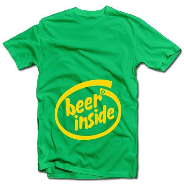 Marškinėliai "Beer inside" kaina ir informacija | Originalūs marškinėliai | pigu.lt