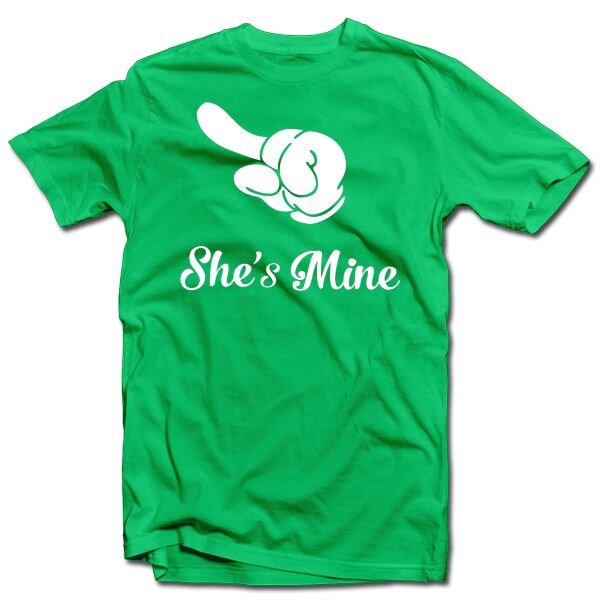 Marškinėliai "She's mine" kaina ir informacija | Originalūs marškinėliai | pigu.lt