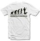 Marškinėliai "Medžiotojo evoliucija" kaina ir informacija | Originalūs marškinėliai | pigu.lt