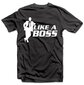 Marškinėliai "Like a boss" цена и информация | Originalūs marškinėliai | pigu.lt