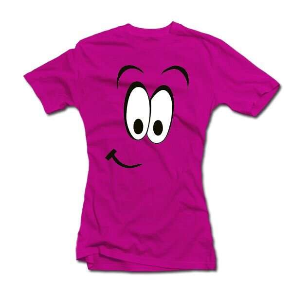 Moteriški marškinėliai "Linksmas veidukas" kaina ir informacija | Originalūs marškinėliai | pigu.lt