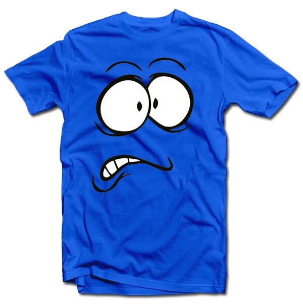 Marškinėliai "Išsigandęs veidukas" kaina ir informacija | Originalūs marškinėliai | pigu.lt