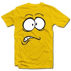 Marškinėliai "Išsigandęs veidukas" kaina ir informacija | Originalūs marškinėliai | pigu.lt
