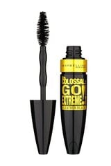 Blakstienų tušas Maybelline The Colossal Go Extreme! Volum' Express Leather Black kaina ir informacija | Akių šešėliai, pieštukai, blakstienų tušai, serumai | pigu.lt