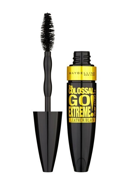 Blakstienų tušas Maybelline The Colossal Go Extreme! Volum' Express Leather Black цена и информация | Akių šešėliai, pieštukai, blakstienų tušai, serumai | pigu.lt