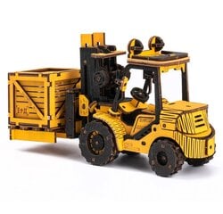 3D деревянный конструктор Robotime Forklift цена и информация | Конструкторы и кубики | pigu.lt
