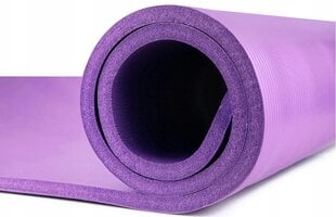 Тренировочный коврик Zipro 180 см x 60 см x 1,5 см фиолетовый цена и информация | Коврики для йоги, фитнеса | pigu.lt