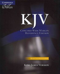 KJV Concord Wide Margin Reference Bible, Black Calf Split Leather, KJ764:XM kaina ir informacija | Dvasinės knygos | pigu.lt