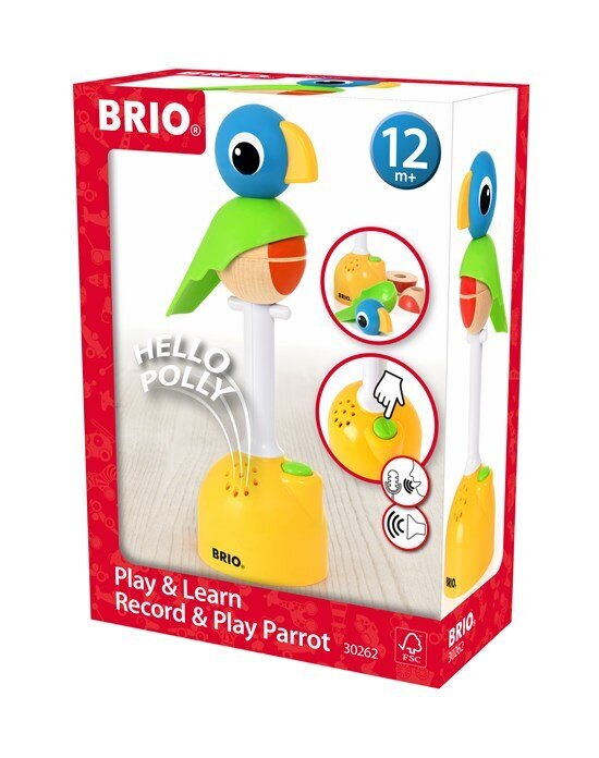 Interaktyvus žaislas Play & Learn Parrot Brio, 30262 kaina ir informacija | Žaislai kūdikiams | pigu.lt