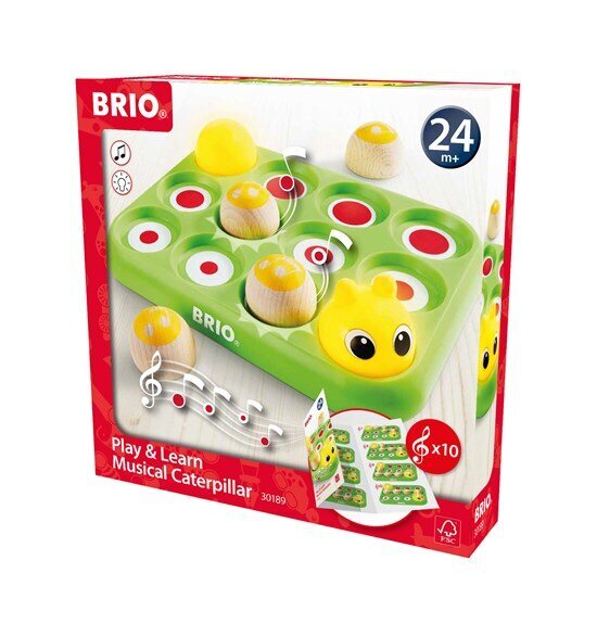 Muzikinis žaislas Caterpillar Brio, 30189 kaina ir informacija | Žaislai kūdikiams | pigu.lt