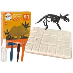 Archeologijos kasinėjimų rinkinys dinosauro triceratops skeletas 20cm kaina ir informacija | Lavinamieji žaislai | pigu.lt