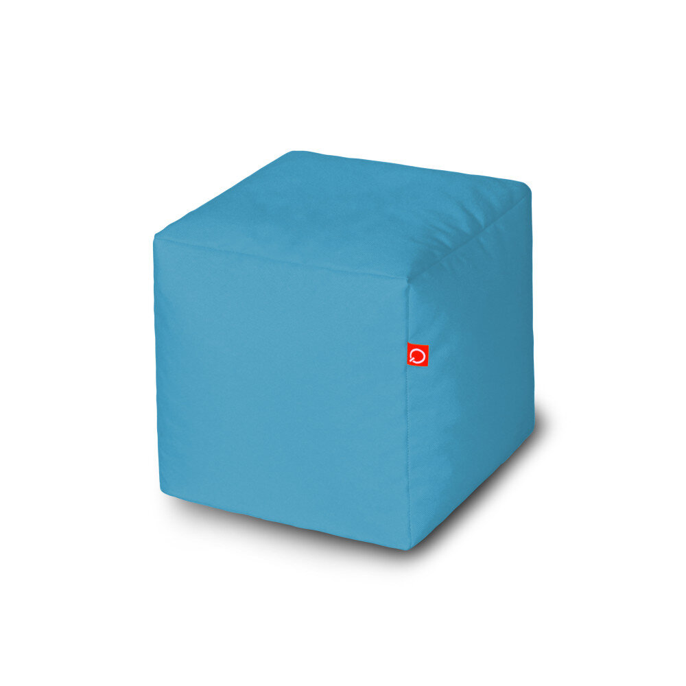 Pufas Qubo™ Cube 25 Wave Blue Pop Fit, mėlynas цена и информация | Sėdmaišiai ir pufai | pigu.lt