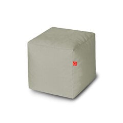 Pufas Qubo™ Cube 25 Silver Pop Fit, pilkas цена и информация | Кресла-мешки и пуфы | pigu.lt