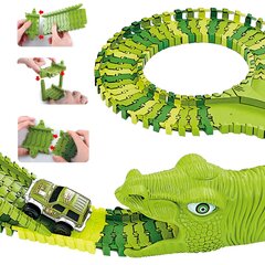 Трек Мега-набор «Парк динозавров» XXL Springos, 320 д. цена и информация | Игрушки для мальчиков | pigu.lt
