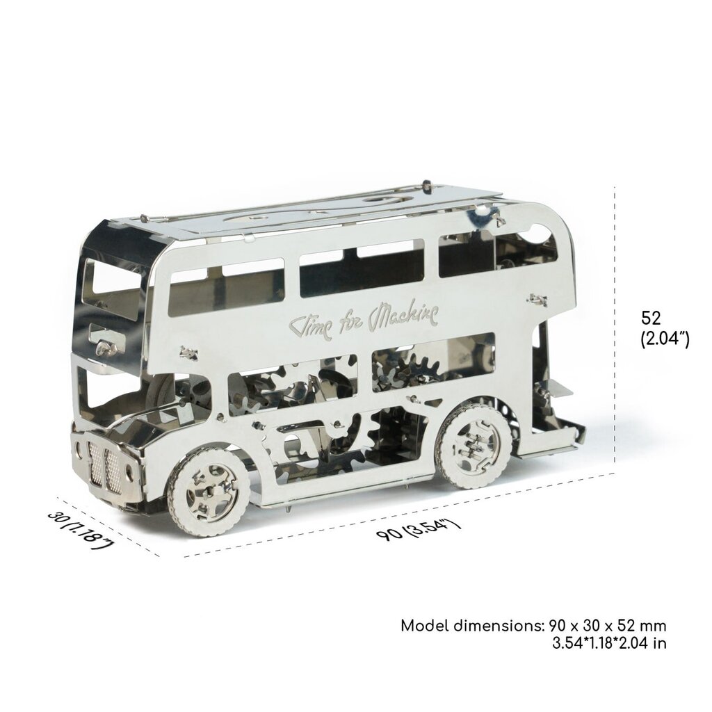 Kontstruktorius Cute Double-Decker Time For Machine kaina ir informacija | Konstruktoriai ir kaladėlės | pigu.lt