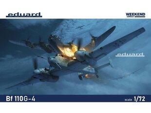 Surenkamas modelis Eduard Messerschmitt Bf 110G-4 Weekend Edition, 1/72, 7465 цена и информация | Конструкторы и кубики | pigu.lt