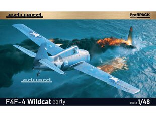 Surenkamas modelis Eduard Grumman F4F-4 Wildcat early ProfiPack Edition, 1/48, 82202 цена и информация | Конструкторы и кубики | pigu.lt