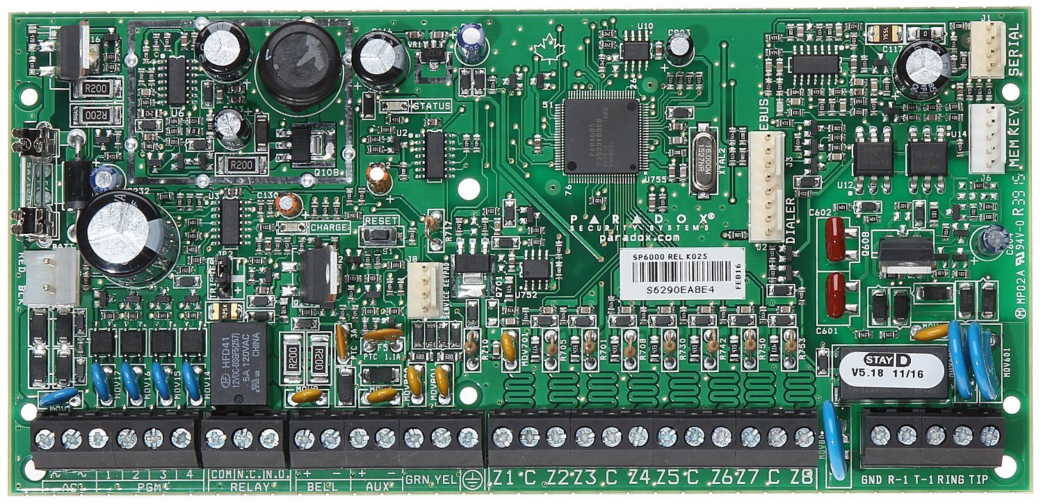 Signalizacijos centralės plokštė Paradox SP-6000-R4 цена и информация | Apsaugos sistemos, valdikliai | pigu.lt