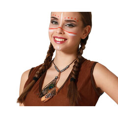 Kaklo papuošalas Amerikos indėnai Pluksnos, Ruda kaina ir informacija | Karnavaliniai kostiumai | pigu.lt